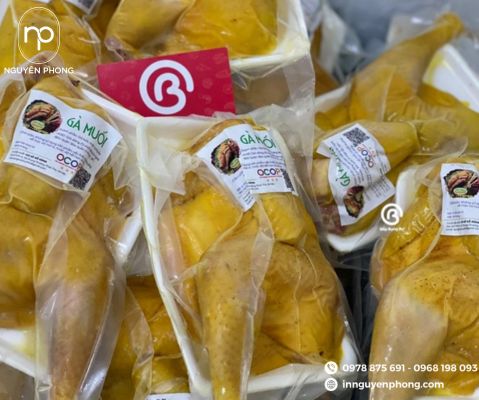 in tem gà ủ muối số lượng lớn